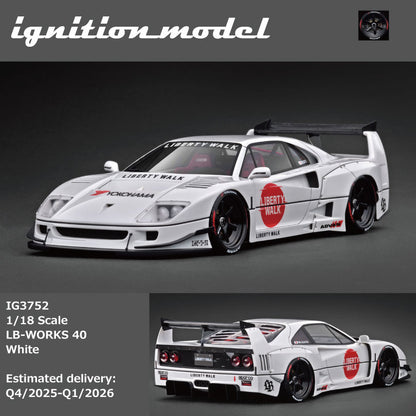 Ignition Model 1:18 LB-WORKS 40 White IG3752