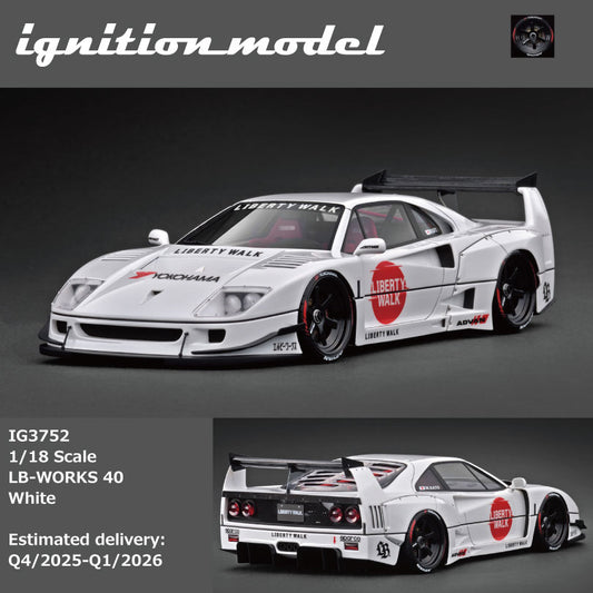 Ignition Model 1:18 LB-WORKS 40 White IG3752