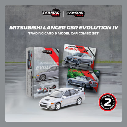 (Preorder) Tarmac Works 1:64 Mitsubishi Lancer GSR Evolution IV Silver T64G-076-SL