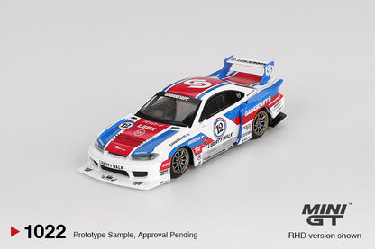 (Preorder) Mini GT 1:64 Nissan LB-Super Silhouette S15 SILVIA GARASIDRIFT x LBWK 2025 MGT01022-BL