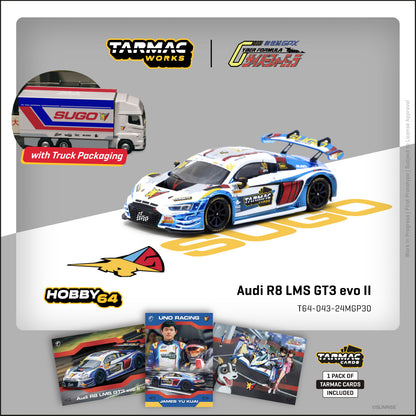 (Preorder) Tarmac Works 1:64 Audi R8 LMS GT3 evo II Macau GT Cup - FIA GT World Cup T64-043-24MGP30