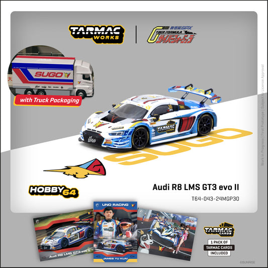 (Preorder) Tarmac Works 1:64 Audi R8 LMS GT3 evo II Macau GT Cup - FIA GT World Cup T64-043-24MGP30