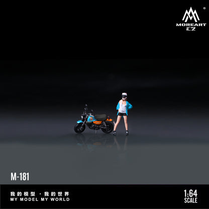 (Preorder) MoreArt 1:64 Monkey 125 Gulf Motorcycle Doll MO222181
