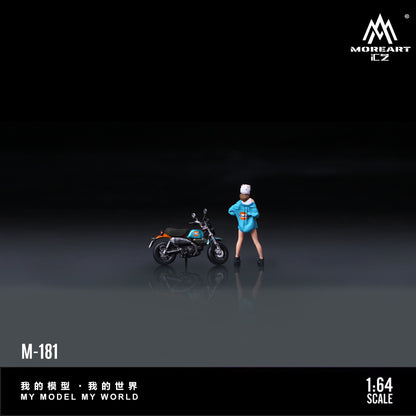 (Preorder) MoreArt 1:64 Monkey 125 Gulf Motorcycle Doll MO222181