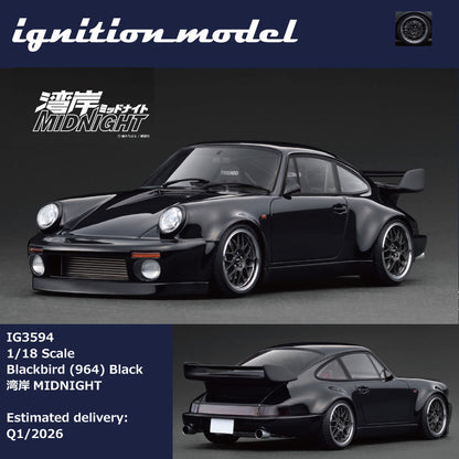 (Preorder) Ignition Model 1:18 Blackbird (964) Black MIDNIGHT/With Mr. Tatsuya Shim IG3593/IG3594 [2 Versions]
