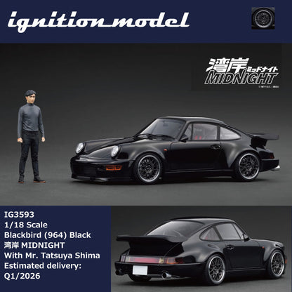 (Preorder) Ignition Model 1:18 Blackbird (964) Black MIDNIGHT/With Mr. Tatsuya Shim IG3593/IG3594 [2 Versions]
