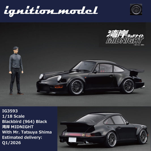(Preorder) Ignition Model 1:18 Blackbird (964) Black MIDNIGHT/With Mr. Tatsuya Shim IG3593/IG3594 [2 Versions]