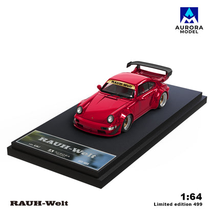 (Preorder) Aurora Model 1:64 Porsche RWB 964 Candy Pink/Matelic Red AM640880/AM640881 [4 Versions]