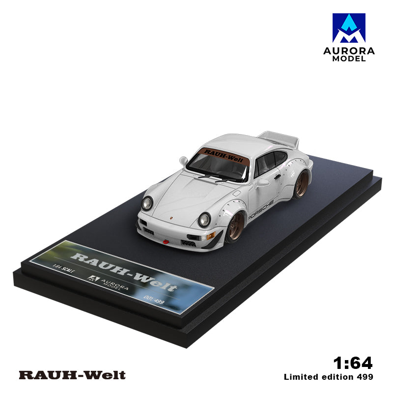 (Preorder) Aurora Model 1:64 Porsche RWB 964 Pearl White AM640882/AM640882-1 [2 Versions]