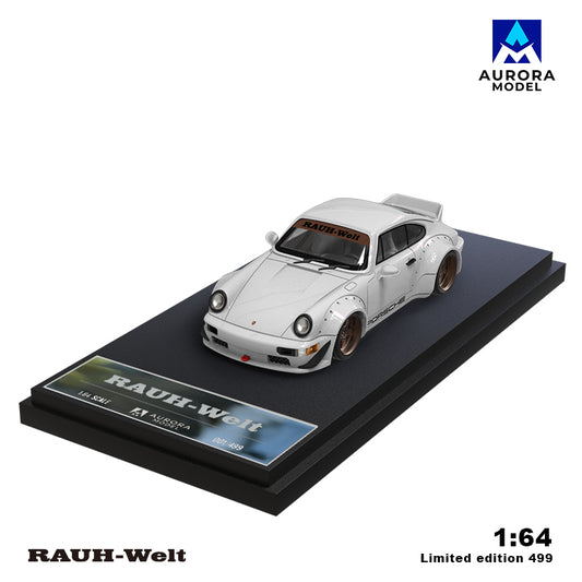 (Preorder) Aurora Model 1:64 Porsche RWB 964 Pearl White AM640882/AM640882-1 [2 Versions]