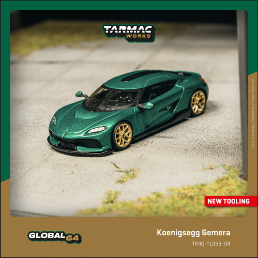 (Preorder) Tarmac Works 1:64 Koenigsegg Gemera Green T64G-TL053-GR