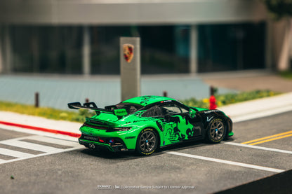 (Preorder) Tarmac Works 1:64 Porsche 911 GT3 Cup (992) Fire Monkey Motorsport T64-093-FMM