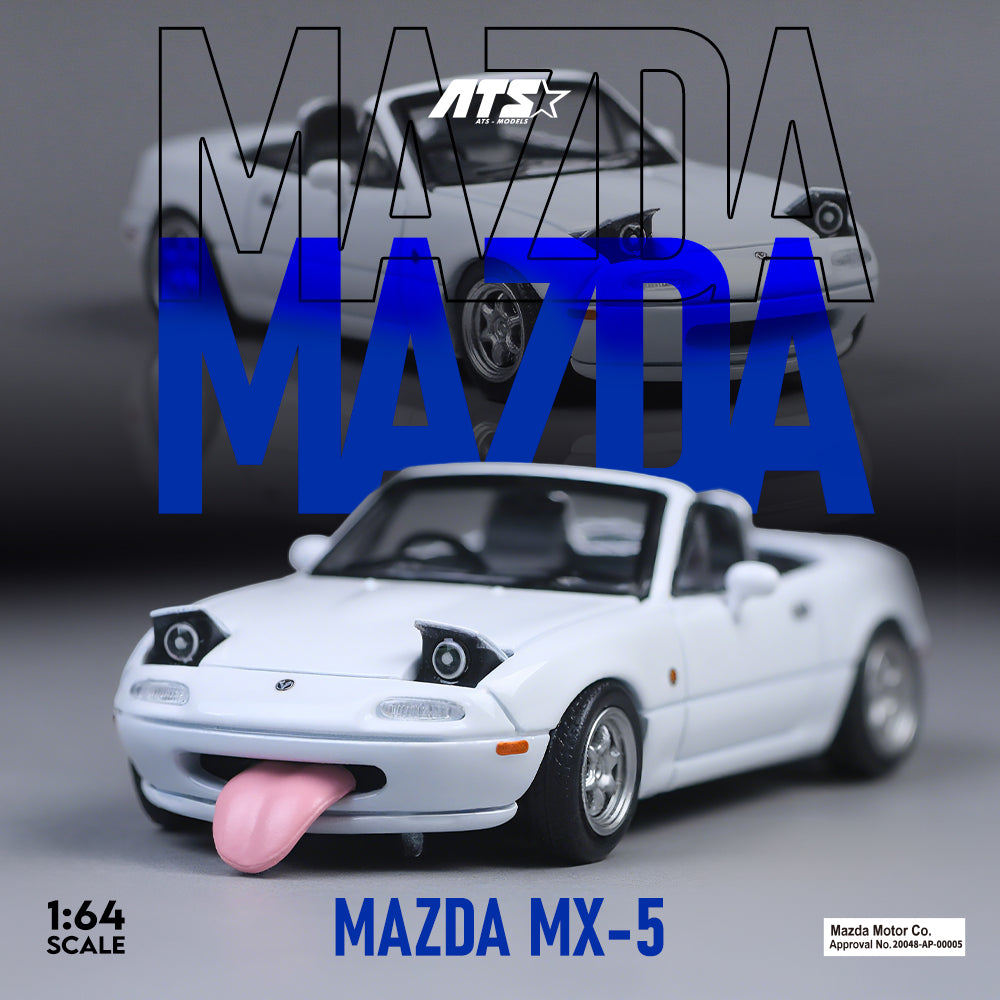 (Preorder) ATS Models 1:64 Mazda MX-5 White/Pink ATS880101 [2 Colors]