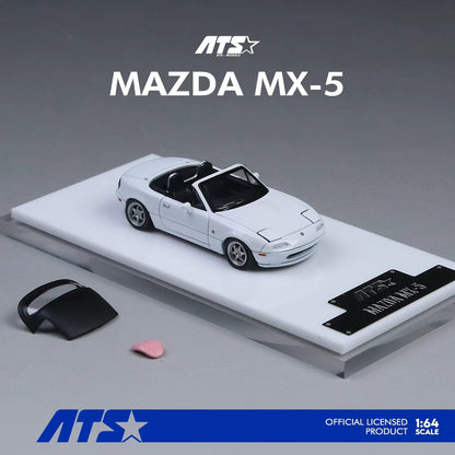 (Preorder) ATS Models 1:64 Mazda MX-5 White/Pink ATS880101 [2 Colors]