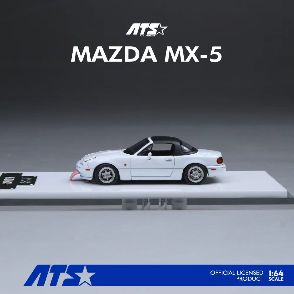 (Preorder) ATS Models 1:64 Mazda MX-5 White/Pink ATS880101 [2 Colors]