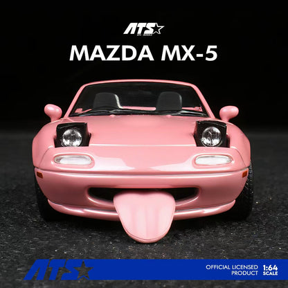 (Preorder) ATS Models 1:64 Mazda MX-5 White/Pink ATS880101 [2 Colors]