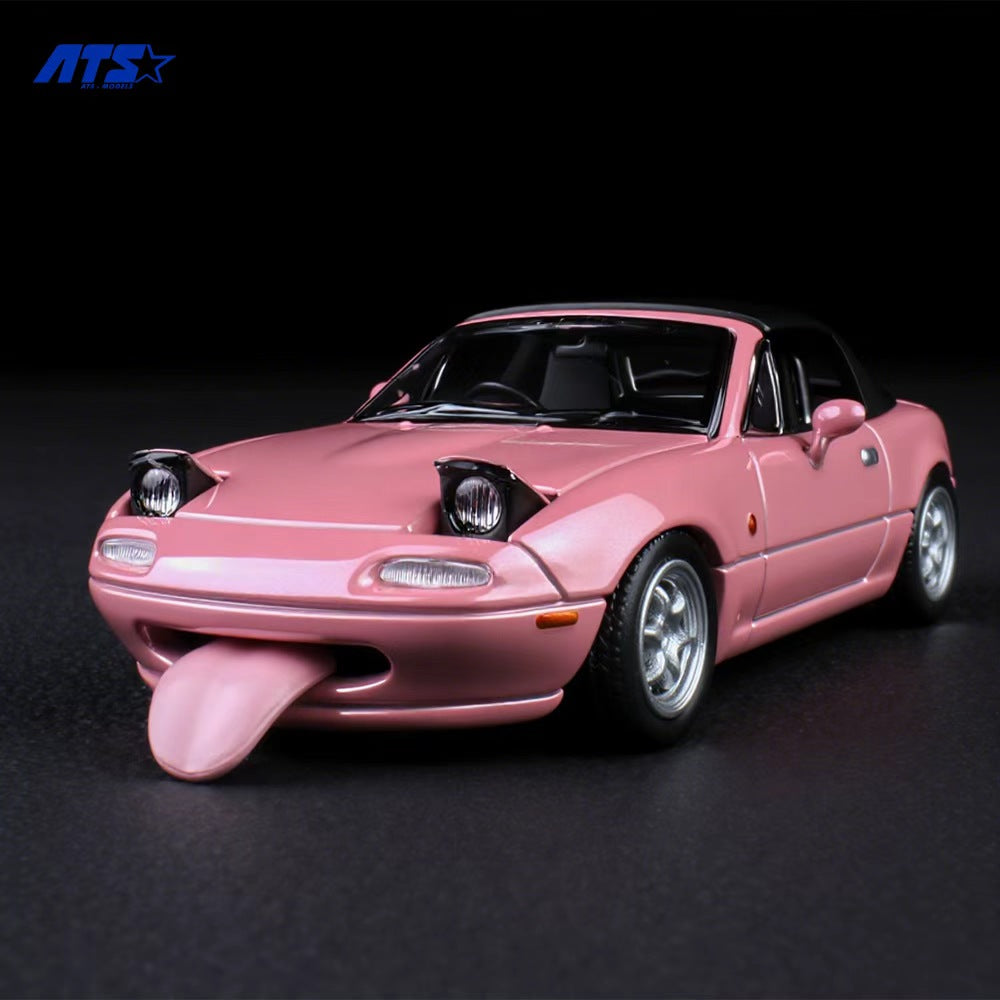 (Preorder) ATS Models 1:64 Mazda MX-5 White/Pink ATS880101 [2 Colors]