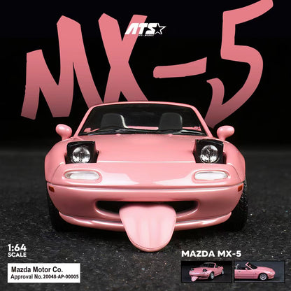 (Preorder) ATS Models 1:64 Mazda MX-5 White/Pink ATS880101 [2 Colors]