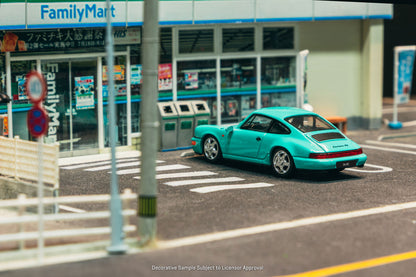 (Preorder) Tarmac Works 1:64 Porsche 911 Carrera RS (964) Mint Green T64S-017-MG