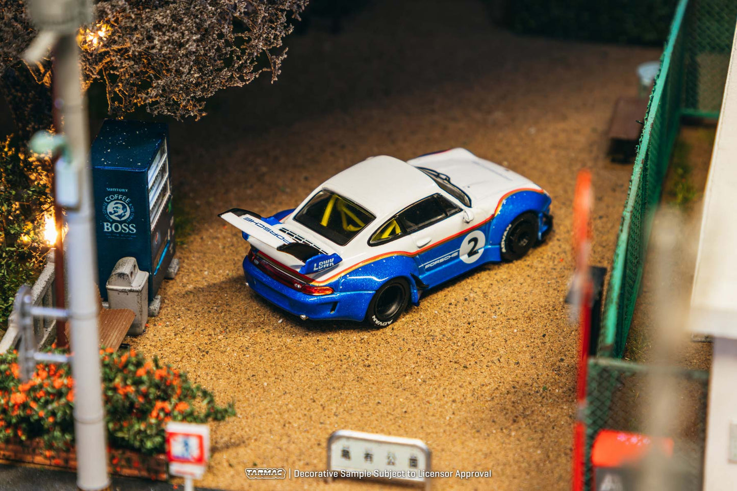 (Preorder) Tarmac Works 1:64 RWB 993 Liberty Walk with Container T64-TL017-LBWK2