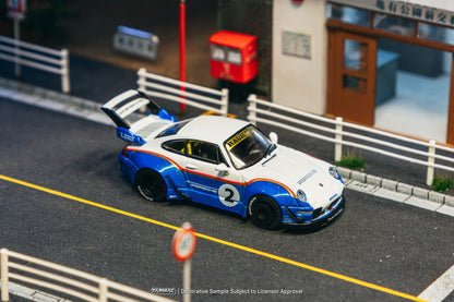 (Preorder) Tarmac Works 1:64 RWB 993 Liberty Walk with Container T64-TL017-LBWK2