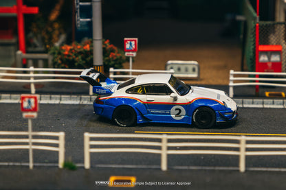 (Preorder) Tarmac Works 1:64 RWB 993 Liberty Walk with Container T64-TL017-LBWK2