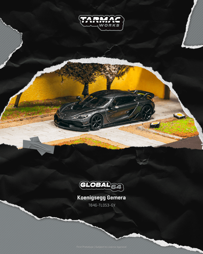 (Preorder) Tarmac Works 1:64 Koenigsegg Gemera Grey T64G-TL053-GY