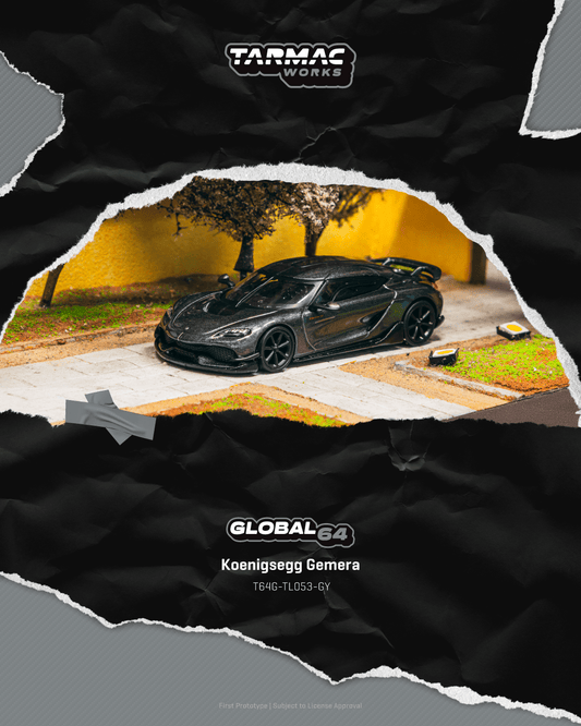 (Preorder) Tarmac Works 1:64 Koenigsegg Gemera Grey T64G-TL053-GY