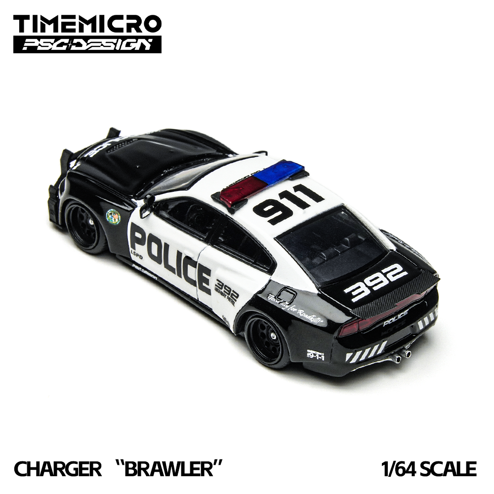 (Preorder) Time Micro x PSC DESIGN 1:64 Charger "Brawler" LSPD TM648201