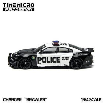 (Preorder) Time Micro x PSC DESIGN 1:64 Charger "Brawler" LSPD TM648201