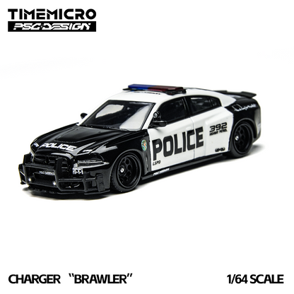 (Preorder) Time Micro x PSC DESIGN 1:64 Charger "Brawler" LSPD TM648201