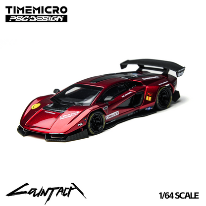 (Preorder) Time Micro x PSC DESIGN 1:64 Lamborghini Countach "V" Scarlet TM647705