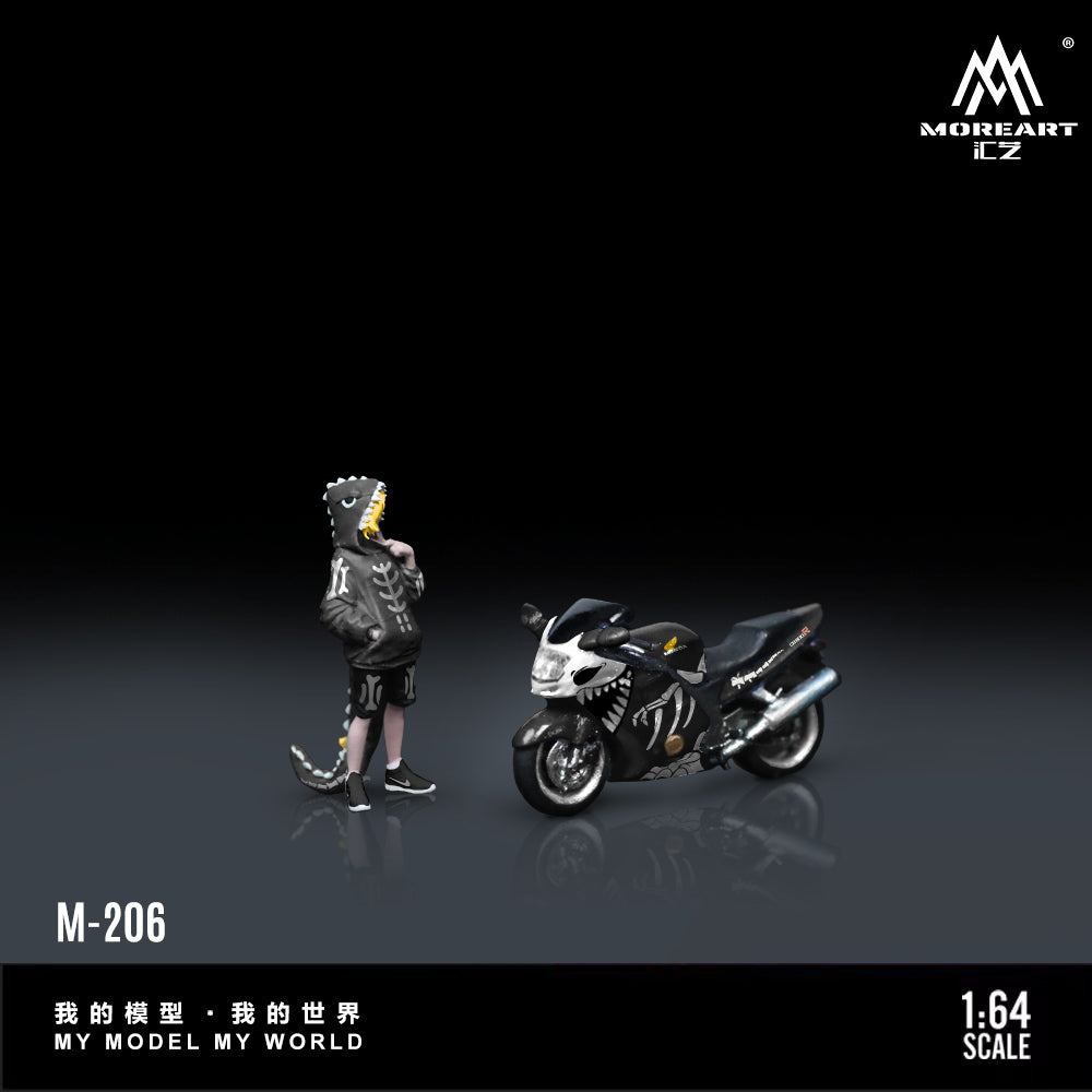 MoreArt 1:64 HONDA CBR 1100XX HUAGU DRAGON MOTORCYCLE DOLL