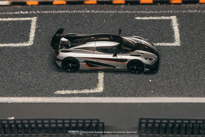 (Preorder) Tarmac Works 1:64 Koenigsegg One:1 Silver T64G-TL054-SL
