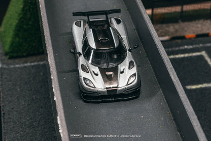 (Preorder) Tarmac Works 1:64 Koenigsegg One:1 Silver T64G-TL054-SL