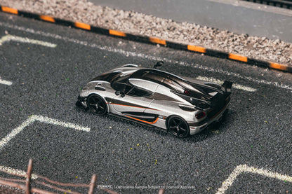 (Preorder) Tarmac Works 1:64 Koenigsegg One:1 Silver T64G-TL054-SL