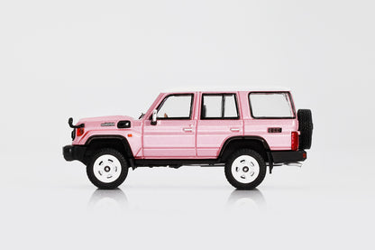 GCD Toyota LAND CRUISER (J76) 2023 PINK (RHD) side view in white background