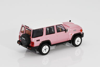 GCD Toyota LAND CRUISER (J76) 2023 PINK (RHD) rear view in white background