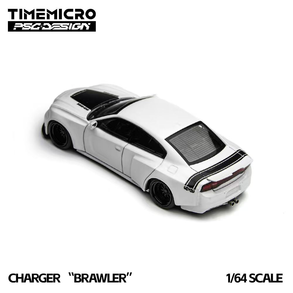 Model car of a Charger 'Brawler' by Timemicro on a white background