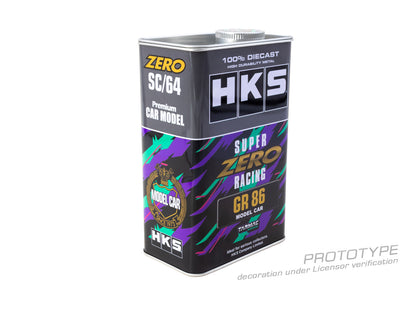HKS model car paint can with branding and text on a white background