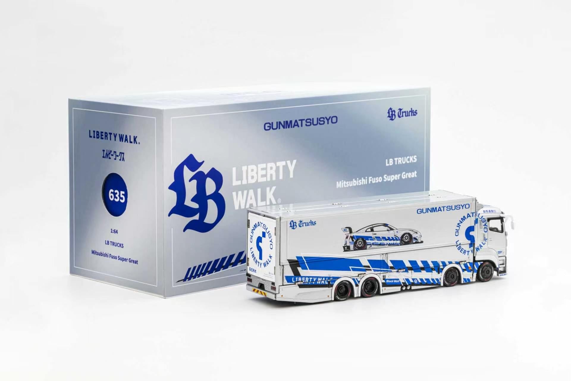 Preorder) GCD 1:64 LB TRUCK Mitsubishi Fuso Super Great SILVER