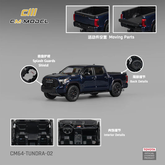 CM Model 1:64 Toyota Tundra Metallic Blue CM64-TUNDRA-02 (Preorder)