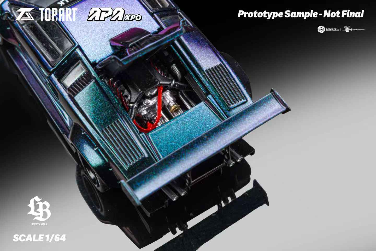 TopArt 1:64 LBWK Lamborghini Countach Chameleon TAO640006 – CarBro MC