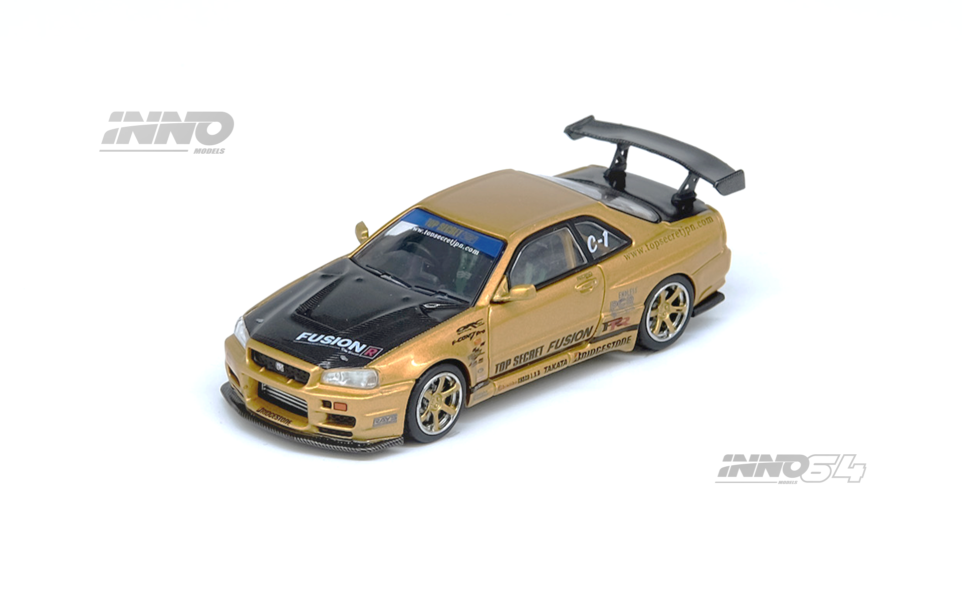 Inno Models R34 top secret オートサロン限定 ミニカー Amazon.com: Inno Models Skyline GT-R (R34) Top Secret RHD