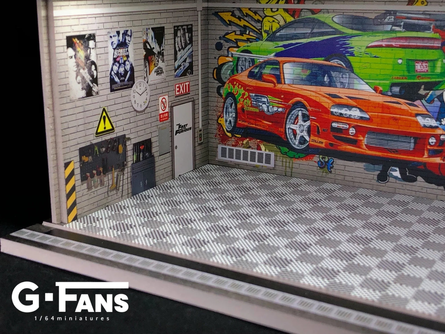 G-FANS 1:64 1:64 Fast & Furious Garage Diorama 710016