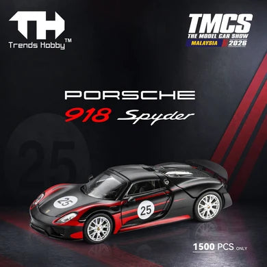 (Preorder) Trends Hobby 1:64 Porsche 918 Spyder #25 TMCS 2026 241086(D) [Exclusive]