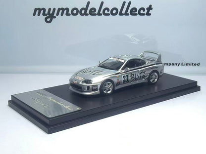 Model Collect 1:64 Toyota Supra JZA80 Silver BLiTZ Livery MC640020C
