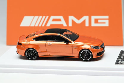 (Preorder) Howie Model 1:64 Mercedes-Benz C63s AMG W205 Sunset Orange