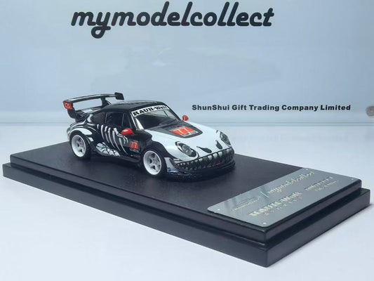 Model car on a display stand with 'mymodelcollect' branding.