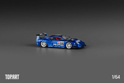 (Coming Soon) TopArt 1:64 LBWK F40 Pilot Chrome Pilot Blue